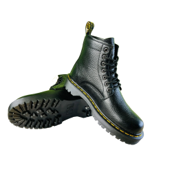 Full Boot With Original Leather Inspired By Martens Double Sole-39X43-Black