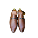 Party & Casual With Slim To Leather Brown Shoe For Men