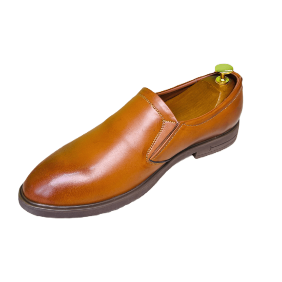 Party & Casual Oxford Shoes Without Lace Leather For Men-PM23023-Brown