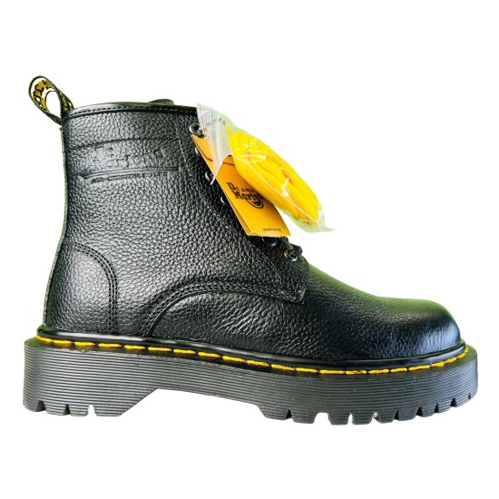 Full Boot With Original Leather Inspired By Martens Double Sole-39X43-Black