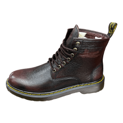 Special 44 & 45 Size Original Leather full Boot With Inspired By Martens single Sole-Brown