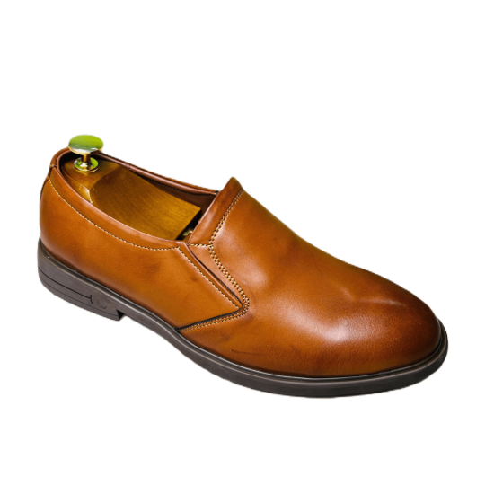 Party & Casual Oxford Shoes Without Lace Leather For Men-PM23023-Brown