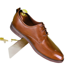 Party & Casual Premium Quality Leather Formal Shoes-Tan Brown