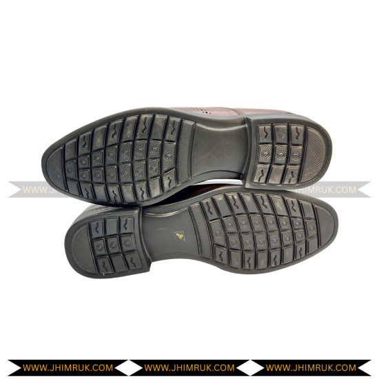 13R Original Brogue Slip-On Formal Casual Party Shoes Comes with Goat Leather Brown Color - Size 40X43