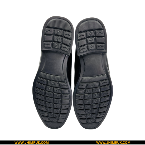 13R Original Brogue Lace Up Formal Casual Party Shoes Comes with Goat Leather Black Color - Size 40X43