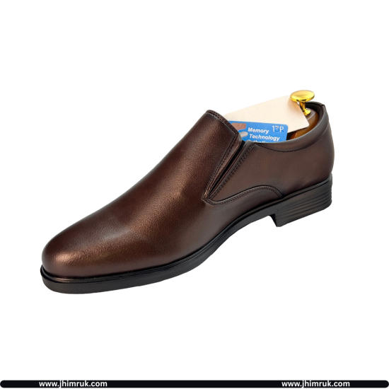 13R Original Party & Casual Soft Goat Leather Shoes For Men In Coffee Brown Color- size 40x43