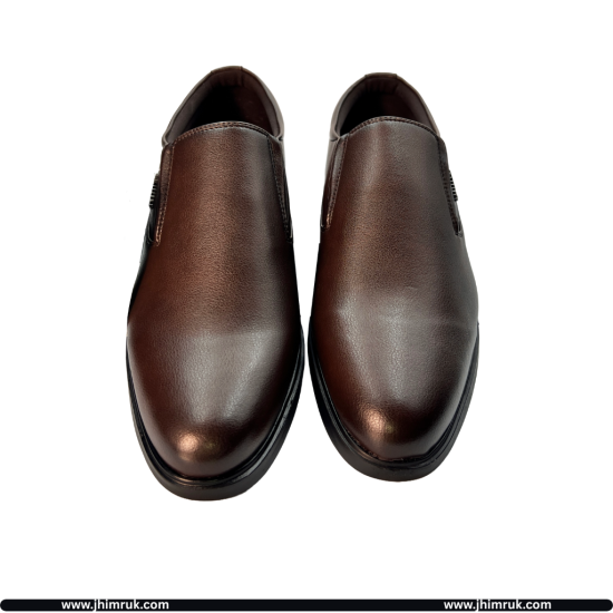 13R Original Party & Casual Soft Goat Leather Shoes For Men In Coffee Brown Color- size 40x43