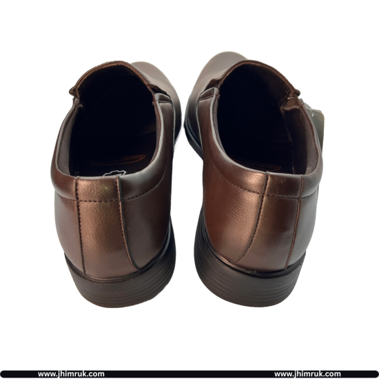 13R Original Party & Casual Soft Goat Leather Shoes For Men In Coffee Brown Color- size 40x43