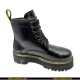 Full Boot With Micro Leather Inspired By Martens Triple Sole In Yellow Stitching -39X43