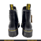 Full Boot With Micro Leather Inspired By Martens Triple Sole In Yellow Stitching -39X43