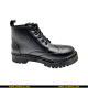 Dr.Martens Inspired Original Brogue Leather Ankle Lace Up Double Sole Black Boot - Size 40X44