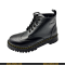 Dr.Martens Inspired Original Brogue Leather Ankle Lace Up Double Sole Black Boot - Size 40X44