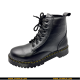Dr.Martens Inspired Original Black Leather Ankle Lace Up Double Sole Boot - Size 40X43