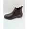 Chelsea Smooth Leather Boots For Men by PULLMAN in Coffee color