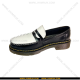 Penny Loafers By martens Adrian Single Sole in Black and White with Soft & High Quality Leather Upper, Made in Vietnam-38X43