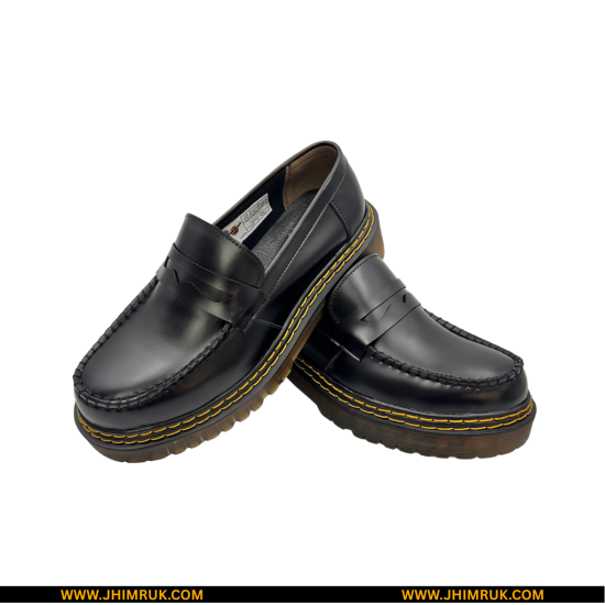 Penny Loafers By martens Adrian Double Sole with Double Stitching comes with Soft & High Quality Leather Upper, Made in Vietnam-39X43