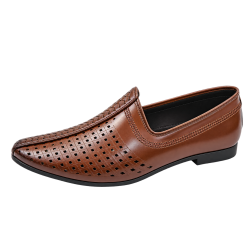 Nagra Jutti Comes With Microfiber Leather Slip-On Shoes In Tan Color - Size 40x43