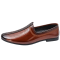 Nagra Jutti With Brown Microfiber Leather Slip-On Shoes Size 40x43