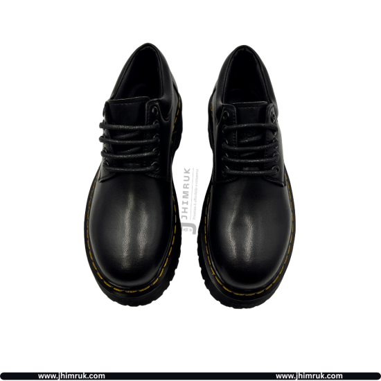 Oxford Shoe Mono Original Wax Leather With Triple Sole Inspired By Dr. Martins-35X39