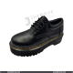 Oxford Shoe Mono Original Wax Leather With Triple Sole Inspired By Dr. Martins-35X39