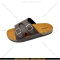 Sandals / Slides For Men With Adjustable Double Buckle In Coffee Color - Size 40x43