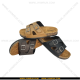 Sandals / Slides For Men With Adjustable Double Buckle In Coffee Color - Size 40x43