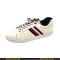 Sneakers By Tommy Hilfiger come with white micro leather in lace-up and Brand Stripe - Size 40x43