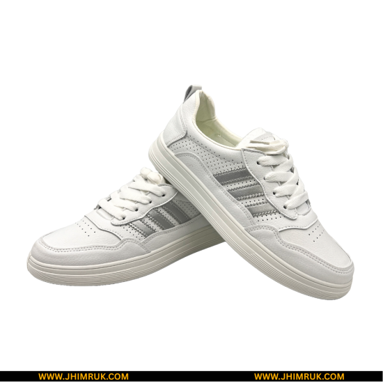Sneakers For Men In White Color With High-Quality Materials -39X43