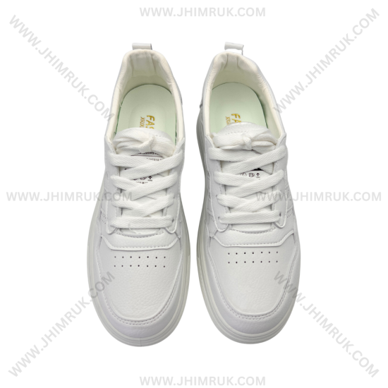Sneakers For Men In White Color With High-Quality Materials -39X43