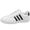 Sneakers For Men In White Color With Black Stripe in High-Quality Materials -39X43