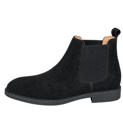 ZARA Chelsea Ankle Slip-On Boot Comes With Camel Shower Leather For Men In Black - Size 40x43
