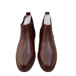 Chelsea Smooth Leather Boots For Men, Pullman-Brown