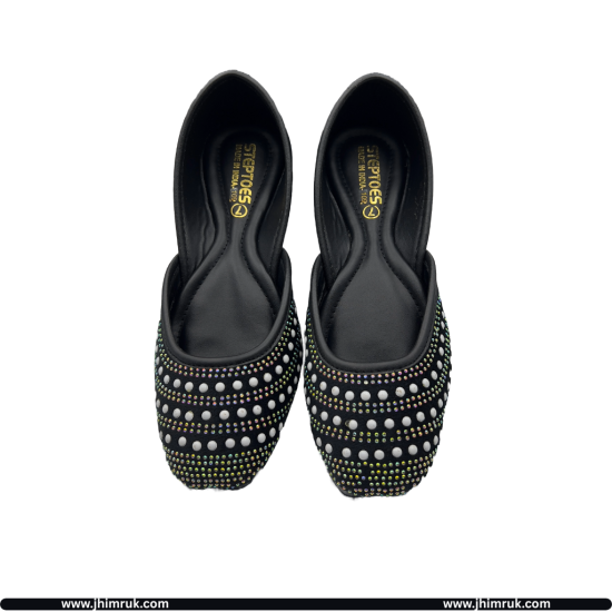 Kohlapuri Jutti For Women, Premium quality in Black Color - Size 37X41