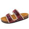 Sandals for ladies in beautiful color in Nepali Pink Dhaka pattern, Size 36X39