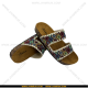 Sandals in beautiful Dhaka Pattern in Blue & Red Mix Color - Size 36x39